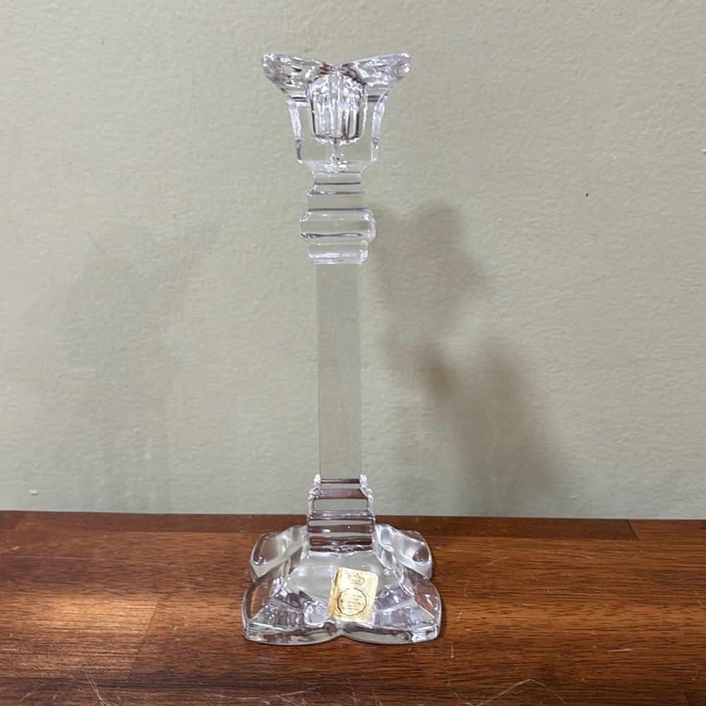 Vintage Bleikristall 24% Crystal 7.5" Candlestick Holder MADE IN GERMANY